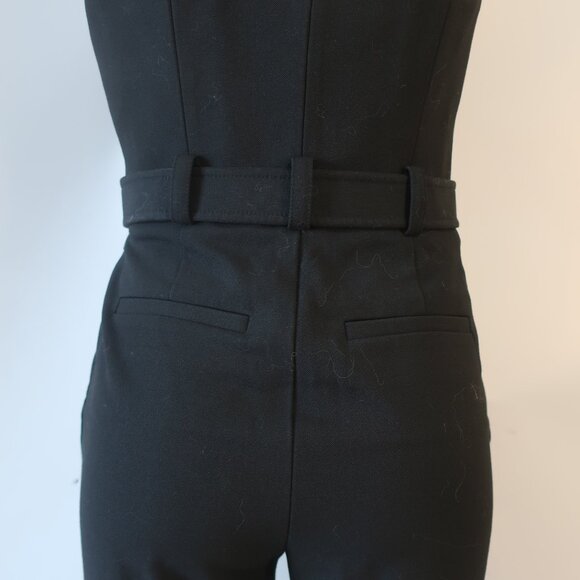 NWT Womens A.L.C. Black Strapless Belted Jumpsuit 6 - Picture 8 of 12